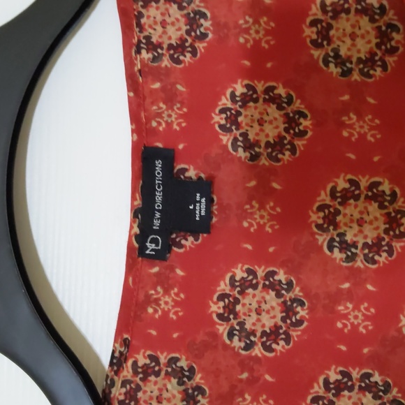 (NWOT)New Directions pull over Blouse large - Picture 2 of 2